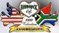 Johannesburg - Flag Colored Doves Heart Logo