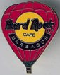 Barbados - red hot air balloon - brown/orange logo