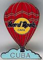 Cuba - red hot air balloon w/cloud