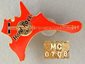 Formentera - red-orange island-shaped guitar
