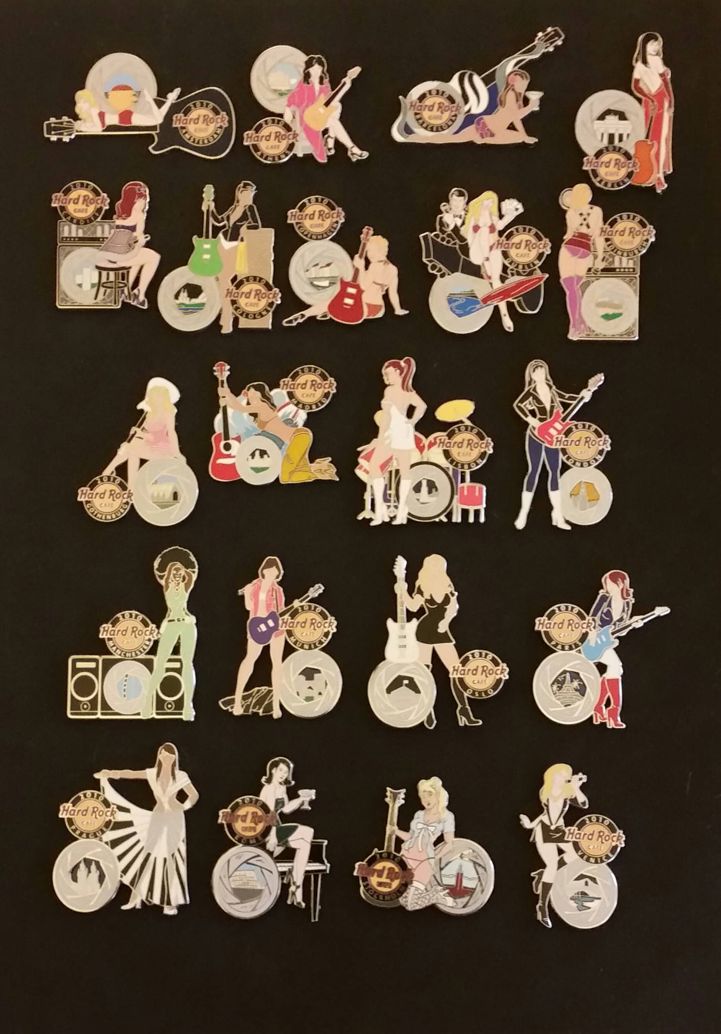 Surfboard Girl - Hard Rock Cafe Pins